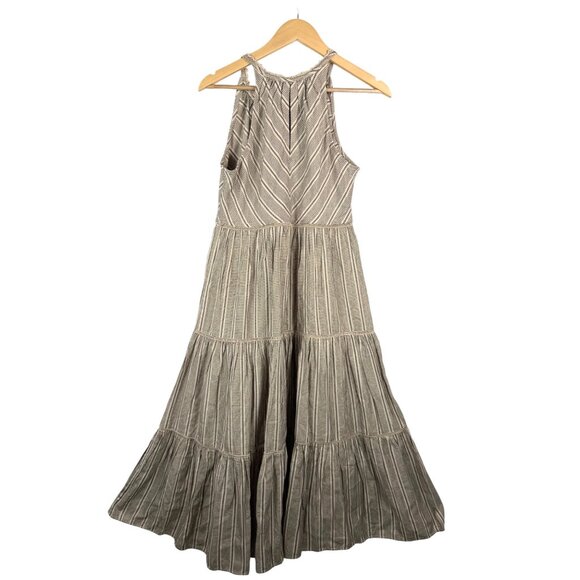 Love The Label Sam Coba‎ striped crochet tiered midi Dress sz S - Picture 4 of 9